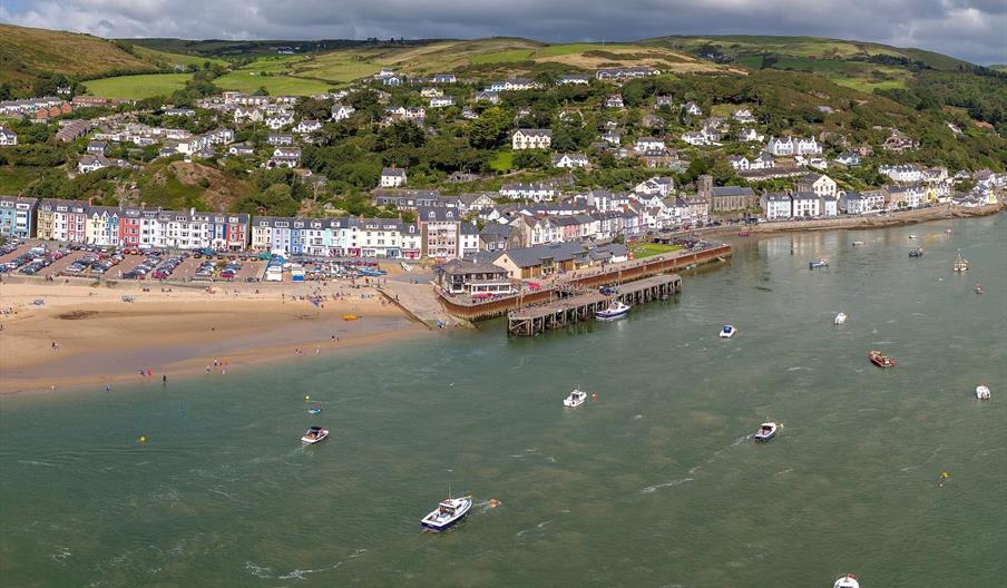 Aberdyfi waterfront and estuary