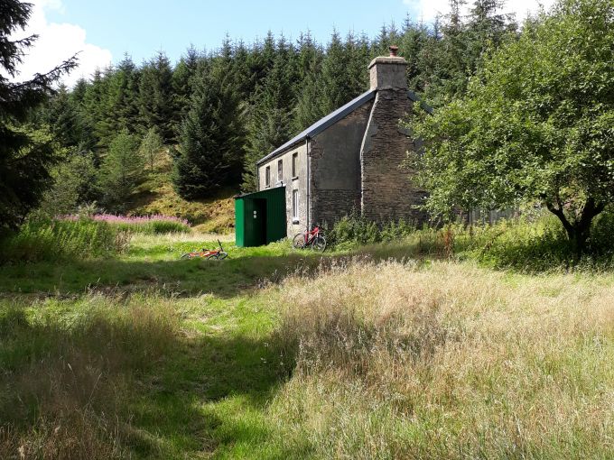 Nant Rhys Bothy in woodland